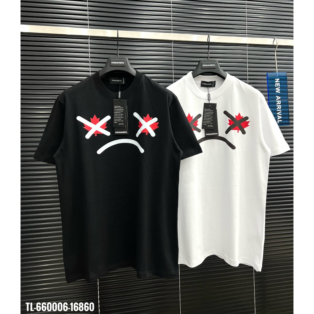 🔥Hot🔥Áo thun Dsquared2 in hình mặt thiết kế hot trend Nam New 2024