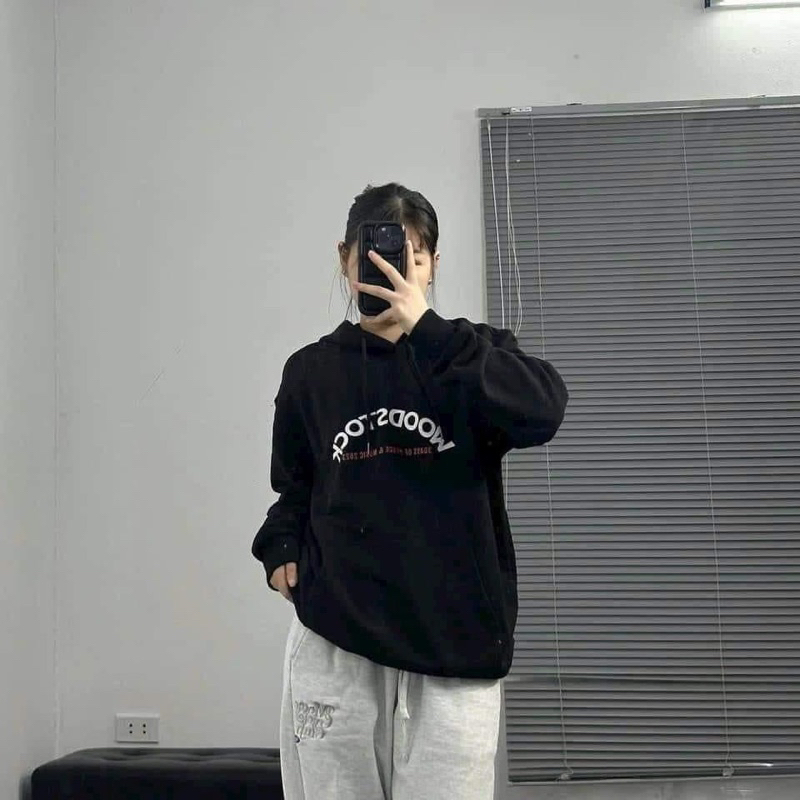 Áo hoodie nỉ da cá dày ấm xuất Hàn cao cấp