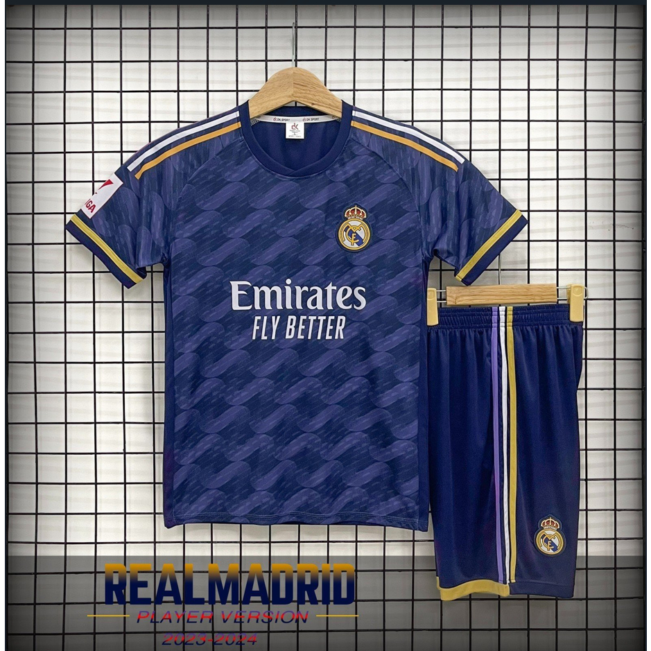 Bộ Quần Áo Đá Banh CLB  REAL XANH DƯƠNG 2023