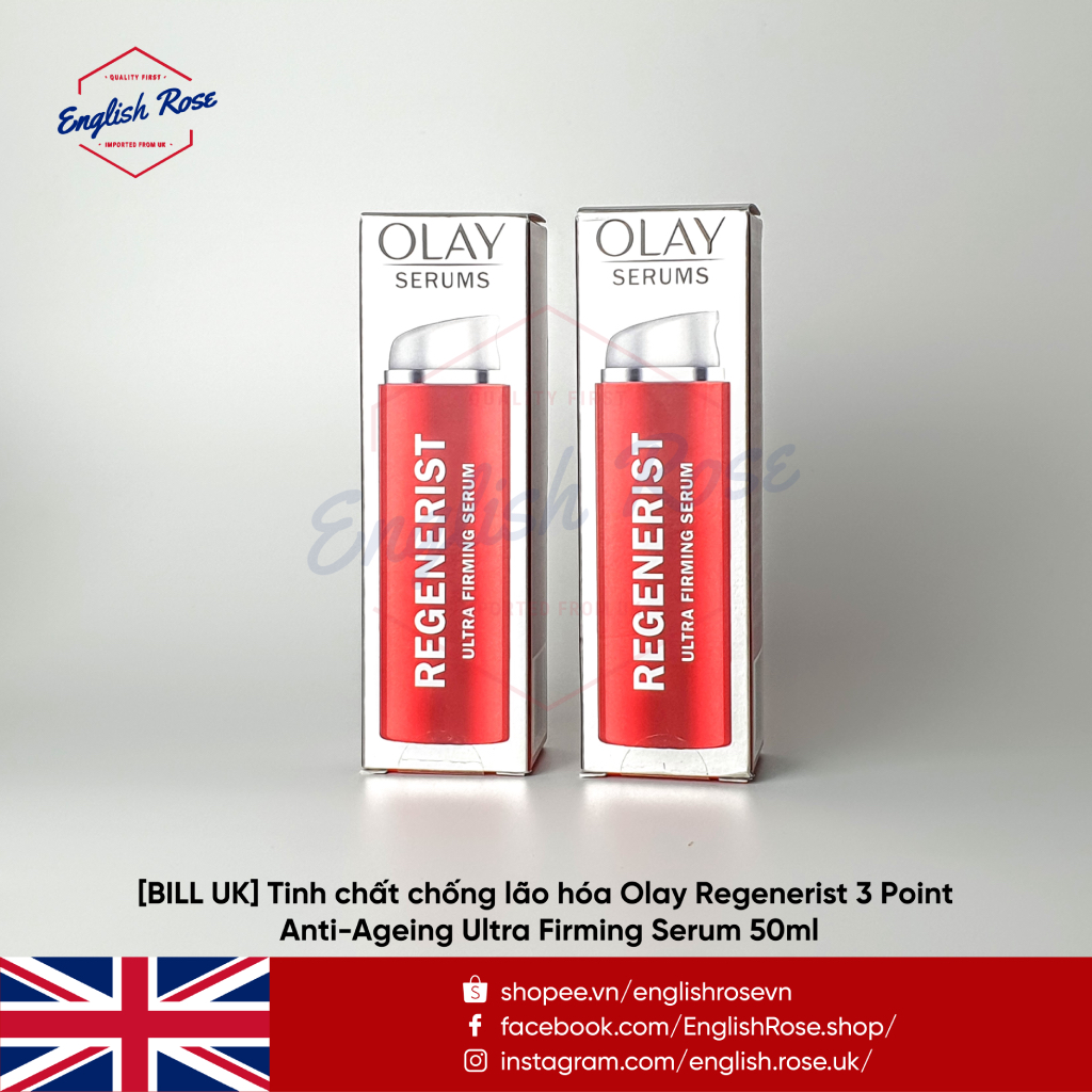 Tinh chất chống lão hóa Olay Regenerist 3 Point Anti-Ageing Ultra Firming Serum 50ml (Mẫu mới)