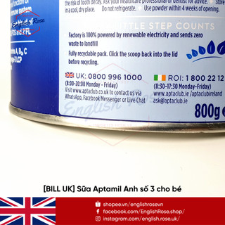 [BILL UK] Sữa Aptamil Anh cho bé