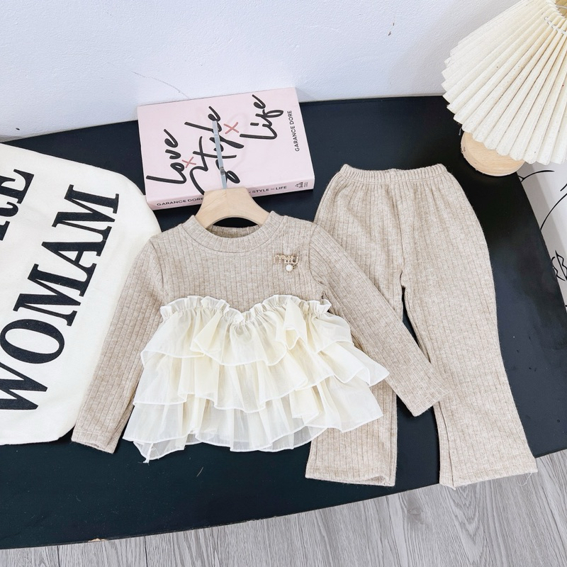 Set Bộ len tăm cao cấp cho bé gái