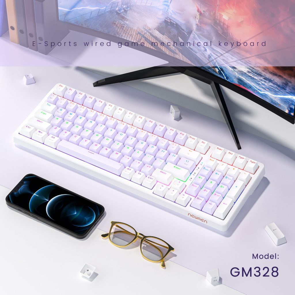 Bàn phím cơ Newmen GM328 E-Sports