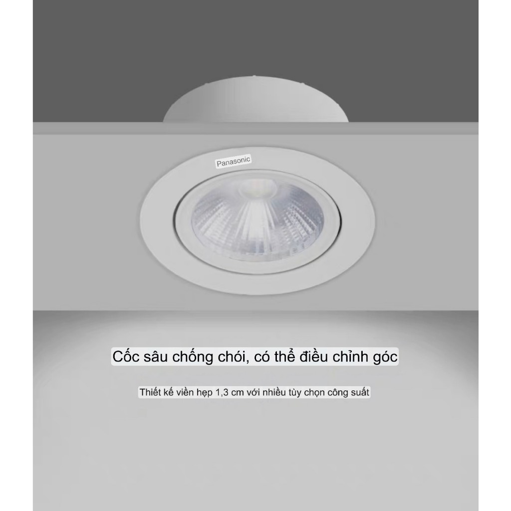Đèn chỉnh góc Panasonic chính hãng, Đèn sportlight Panasonic 7w D90