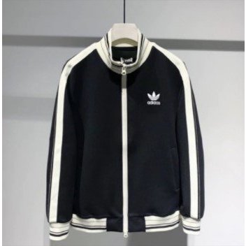 Áo khoác  Thể Thao  nam nữ in logo  .Áo bomber nam nữ lá Đát sọc to bo kẻ mẫu mới 2023