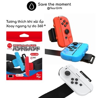 Dây đeo cổ tay IINE tương thích xài ốp, xoay ngang tự do hỗ trợ chơi Just Dance, Boxing cho Joy-con Nintendo Switch