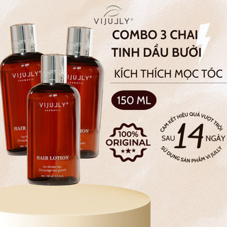Combo 3 tinh dầu bưởi Vi Jully - Hair Lotion - Mọc Tóc, Tóc Óng Ả, Suôn Mượt 150ml