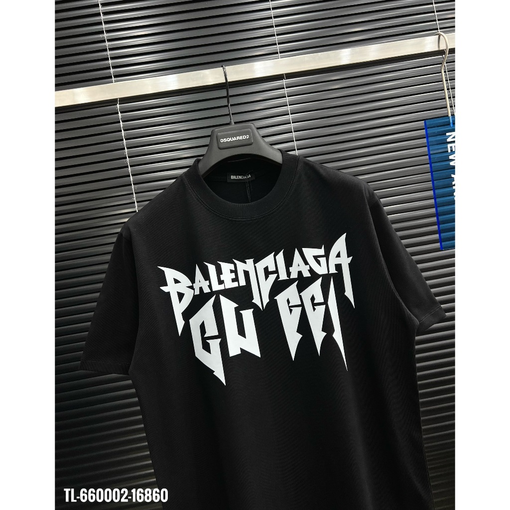 🔥Hot🔥Áo thun Gucci ft Balenciaga in chữ thiết kế hot trend Nam nữ New 2024