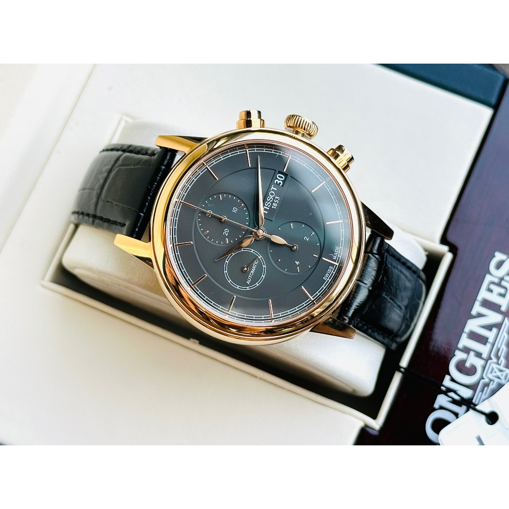 Đồng hồ nam dây da Tissot Carson Automatic T085.427.36.061.00