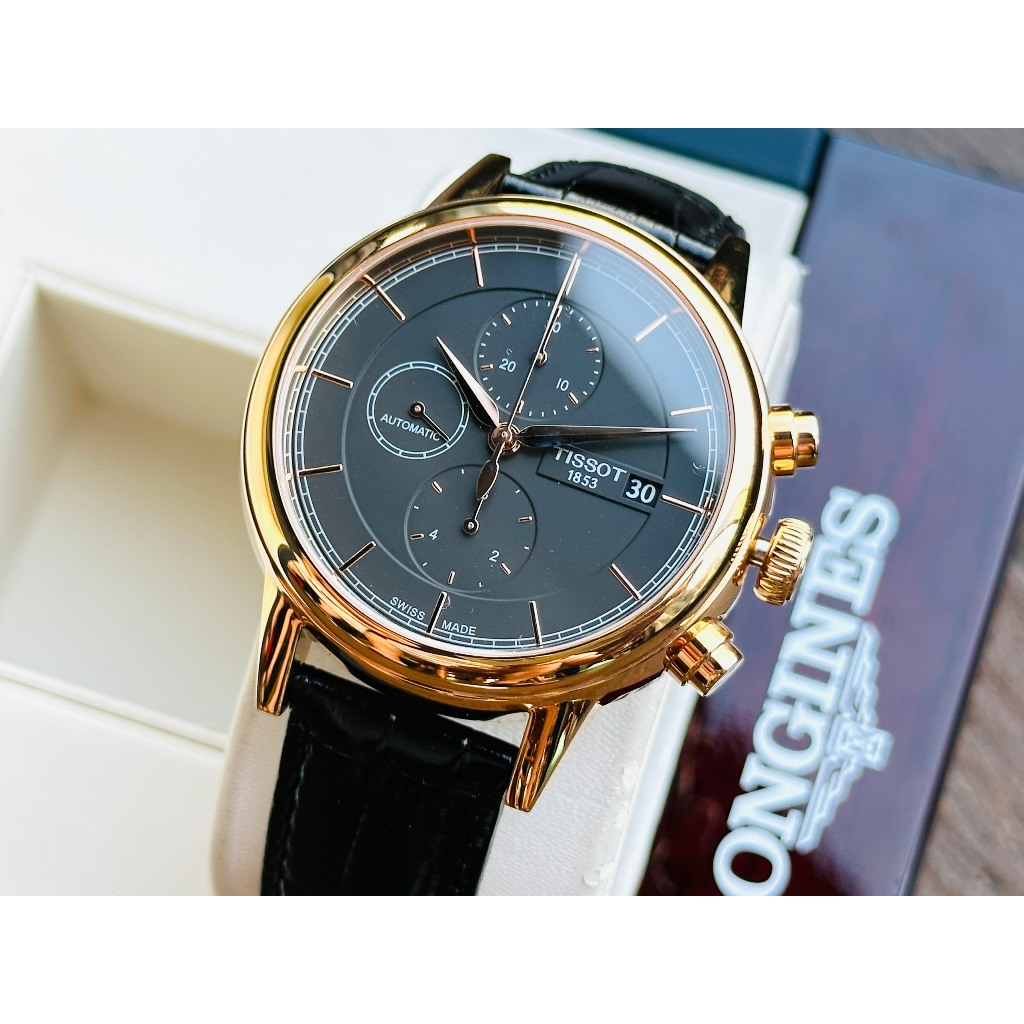 Đồng hồ nam dây da Tissot Carson Automatic T085.427.36.061.00