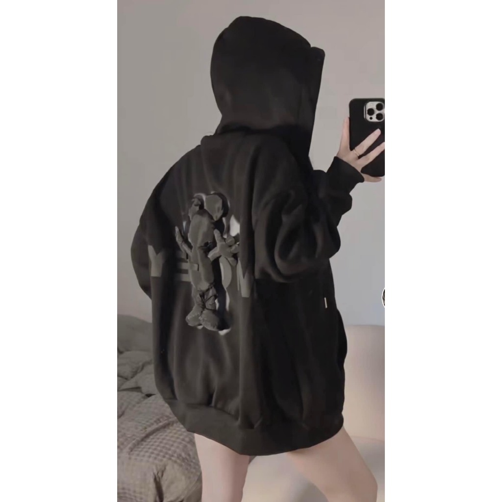 Áo hoodie, áo hoodie mickey nỉ bông 2 lớp dày dặn ấm áp cho nam nữ