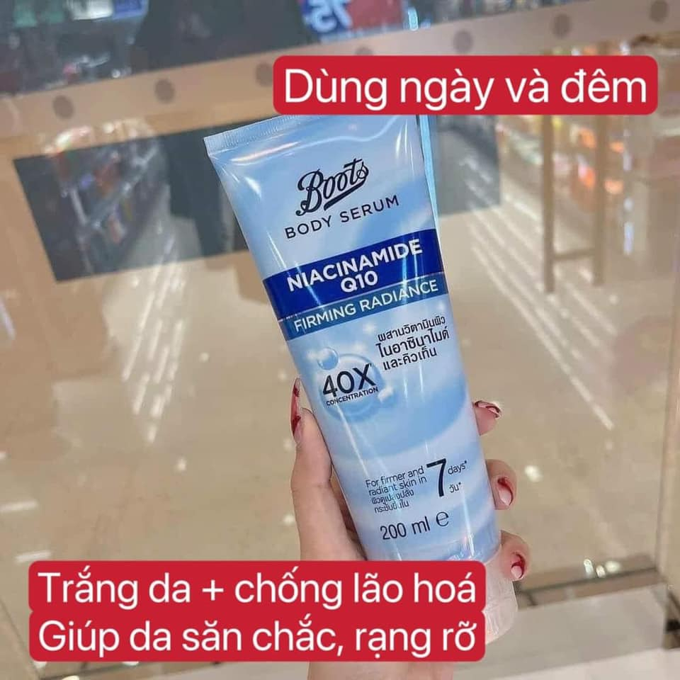 Serum body siêu trắng da chứa 40x Niacinamide và retinol 200ml