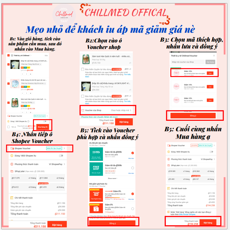 Khẩu trang y tế SKYLIGHT 4 lớp kháng khuẩn - Nhiều màu - hộp 50 cái