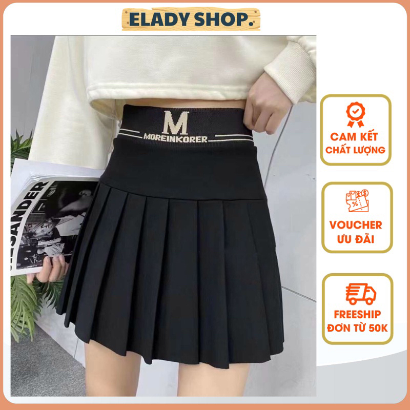 Chân váy xếp ly tennis ngắn, cạp cao dáng xòe Hàng QC Cao Cấp - CV825 ELADY , chất umi có quần lót trong dày dặn