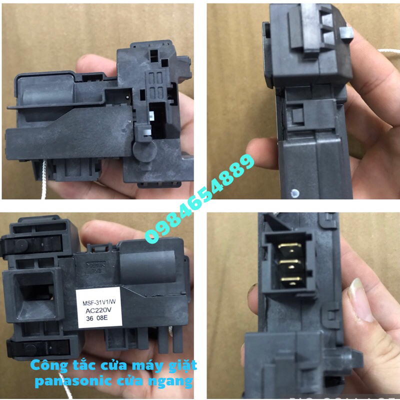 Công tắc khóa cửa máy giặt panasonic cửa ngang 3 chân