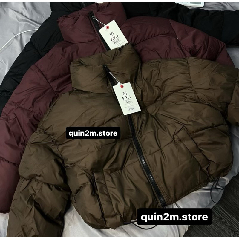 Áo Phao nét croptop