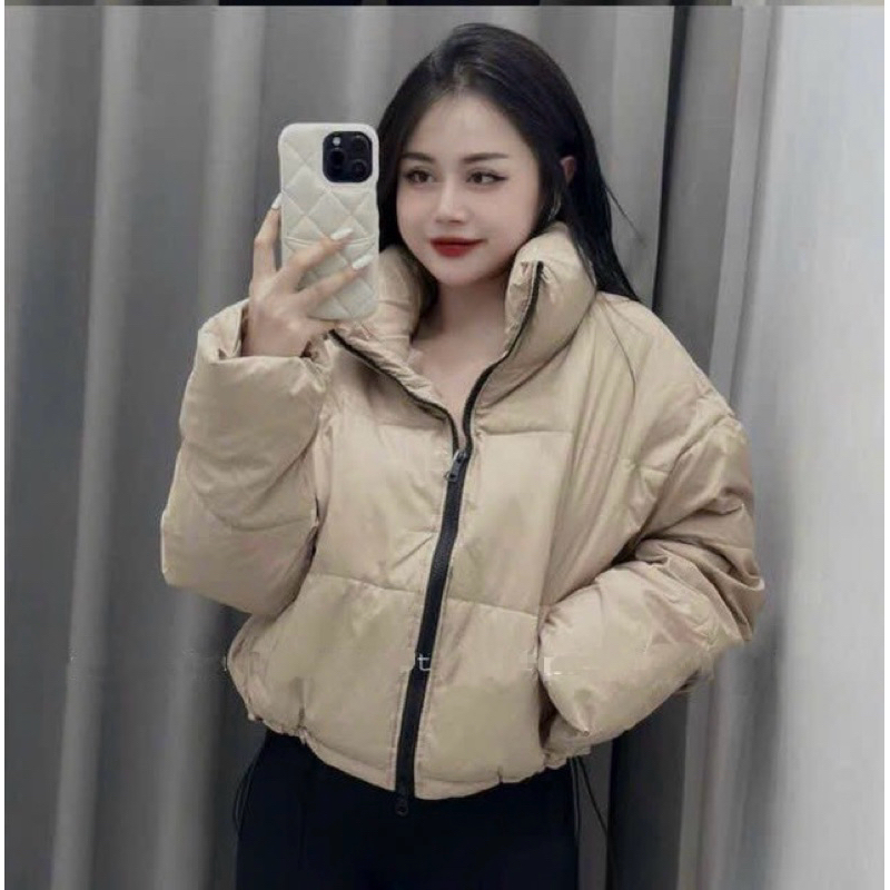 Áo Phao nét croptop