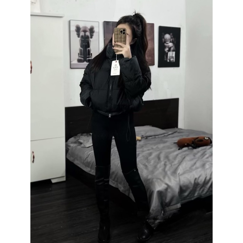 Áo Phao nét croptop