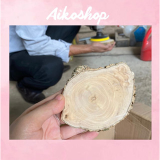 Miếng gỗ cafe tự nhiên làm đế lót , DIY, đồ thủ công