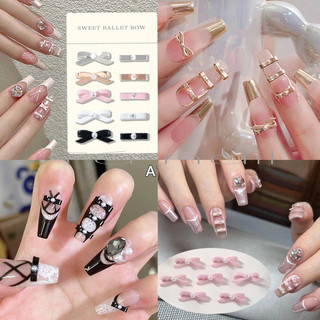 Set 10 Cham phụ kiện nơ nhỏ đính móng mẫu mới phong cách sang chảnh cực đẹp mẫu HOT