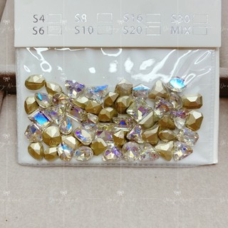 Set đá khối mix màu mix size đính móng