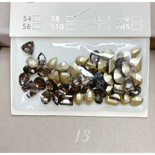 Set đá khối mix màu mix size đính móng