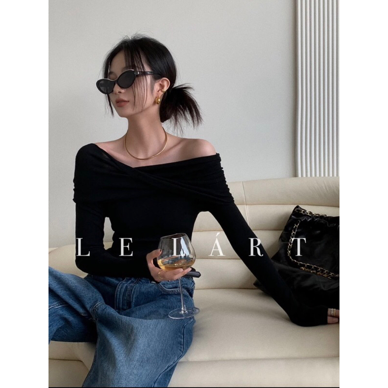 Áo trễ vai dáng dài