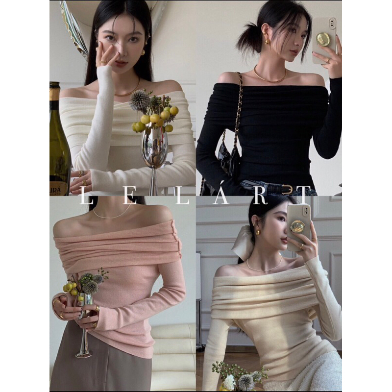 Áo trễ vai dáng dài