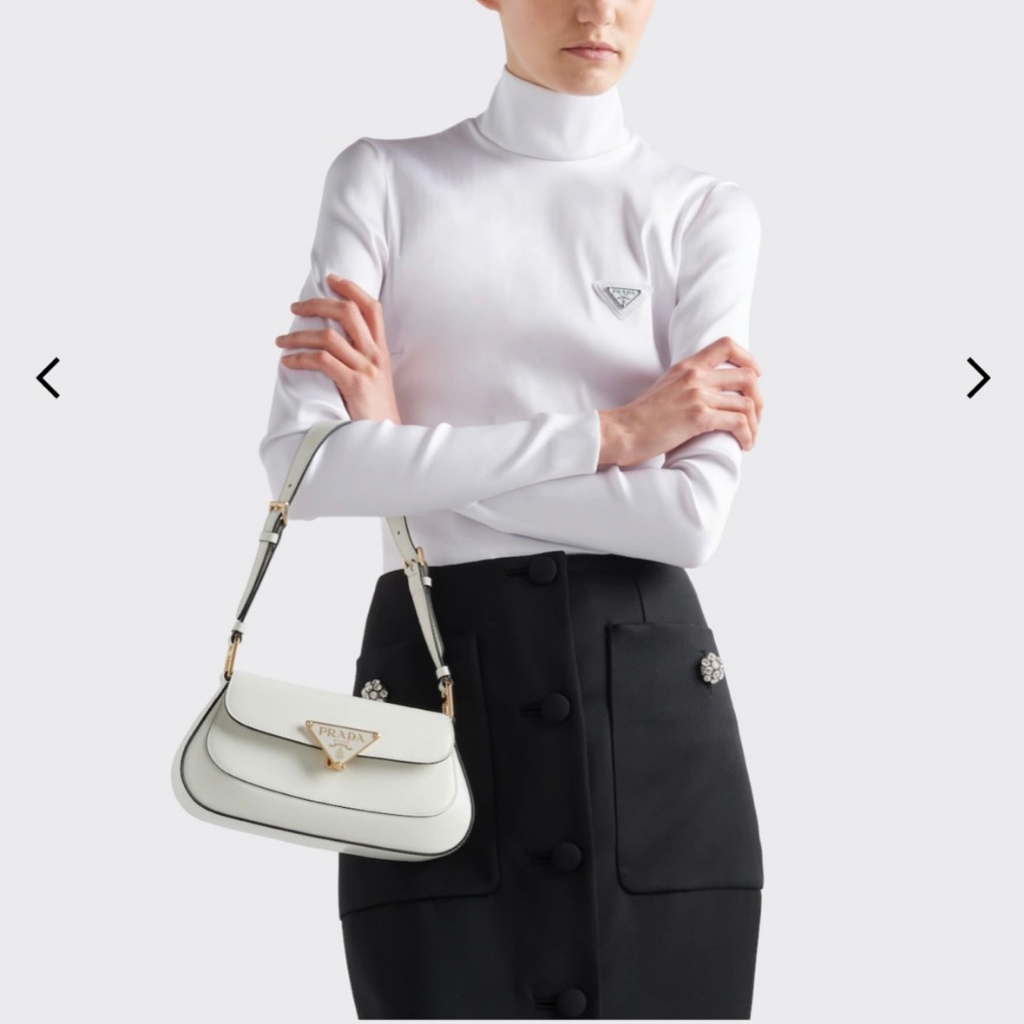 Túi xách nữ, túi P kẹp nách da bóng tag vàng size 23 full box - Lucky9store