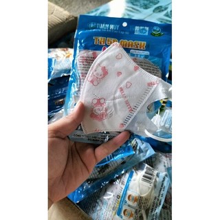 [10 cái] Khẩu trang 5d cho bé từ 2-8 tuổi