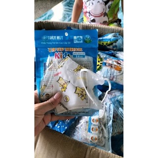 [10 cái] Khẩu trang 5d cho bé từ 2-8 tuổi