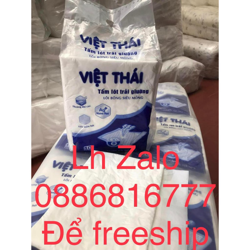 100 Tấm đệm lót việt thái người lớn , người già , sản khoa ( gói 10 miếng 45cmx75 cm )