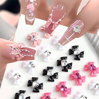 Set 10 cham nơ bột nhuỵ đá mẫu mới siêu đẹp