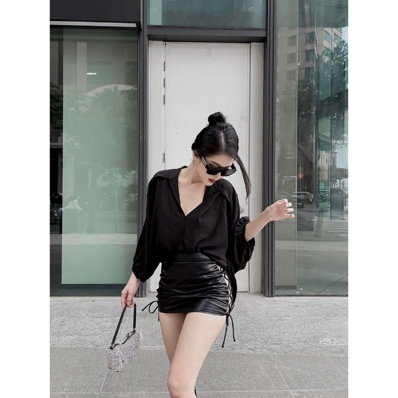 Áo Sơmi Đũi Trơn Basic Xuất Xịn