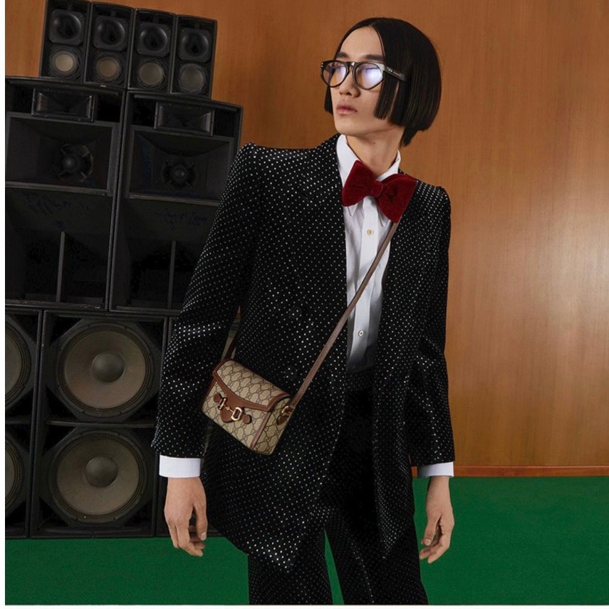 Túi xách nữ, túi G dáng ngang lót da lộn size 20 full box nguyên seal - Lucky9store