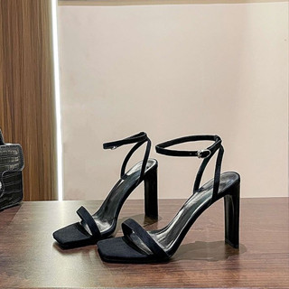 SANDAL CAO GÓT - GUỐC NỮ QUAI NGANG MẢNH - GIÀY THỜI TRANG QUAI CÀI 7P-9P S47