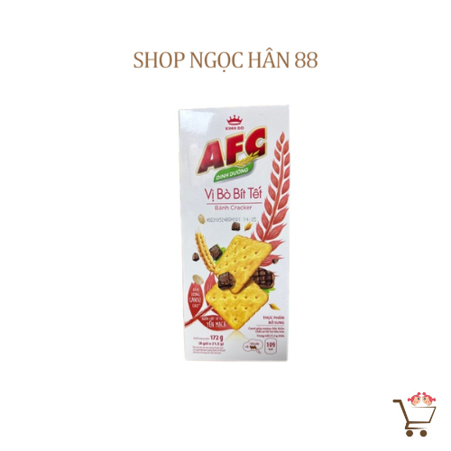 Bánh AFC Lúa mì, tảo biển, cốm non, bò bít tết, rau 172gr