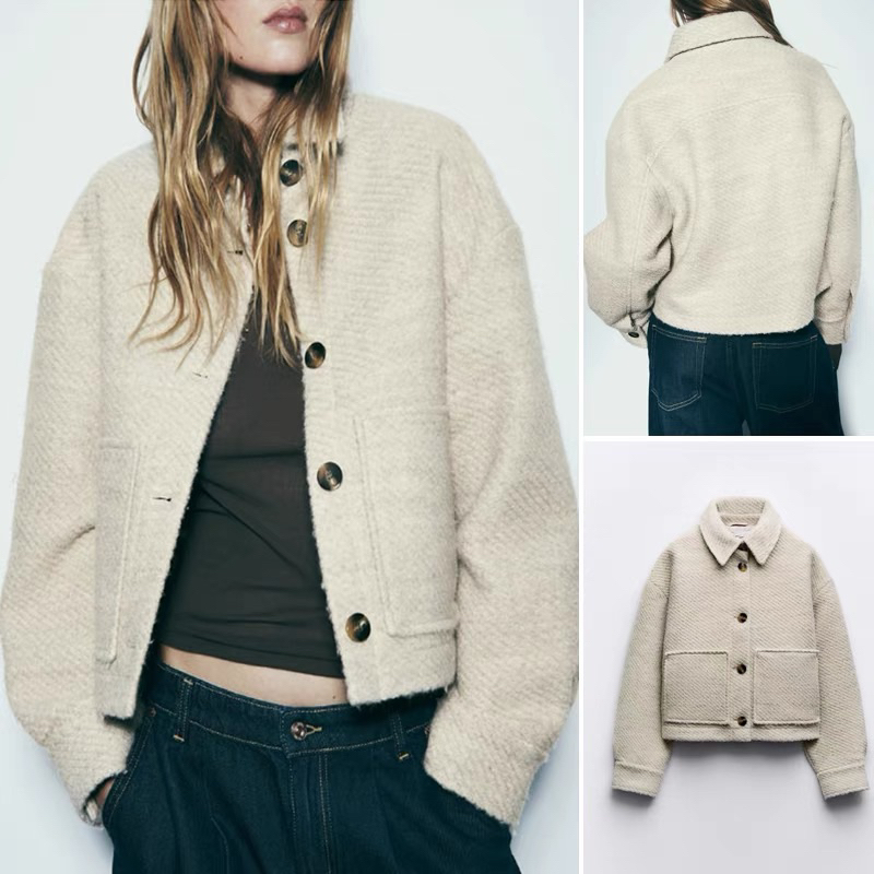 ÁO JACKET DẠ DÁNG LỬNG CÁ TÍNH ZARA XUẤT DƯ