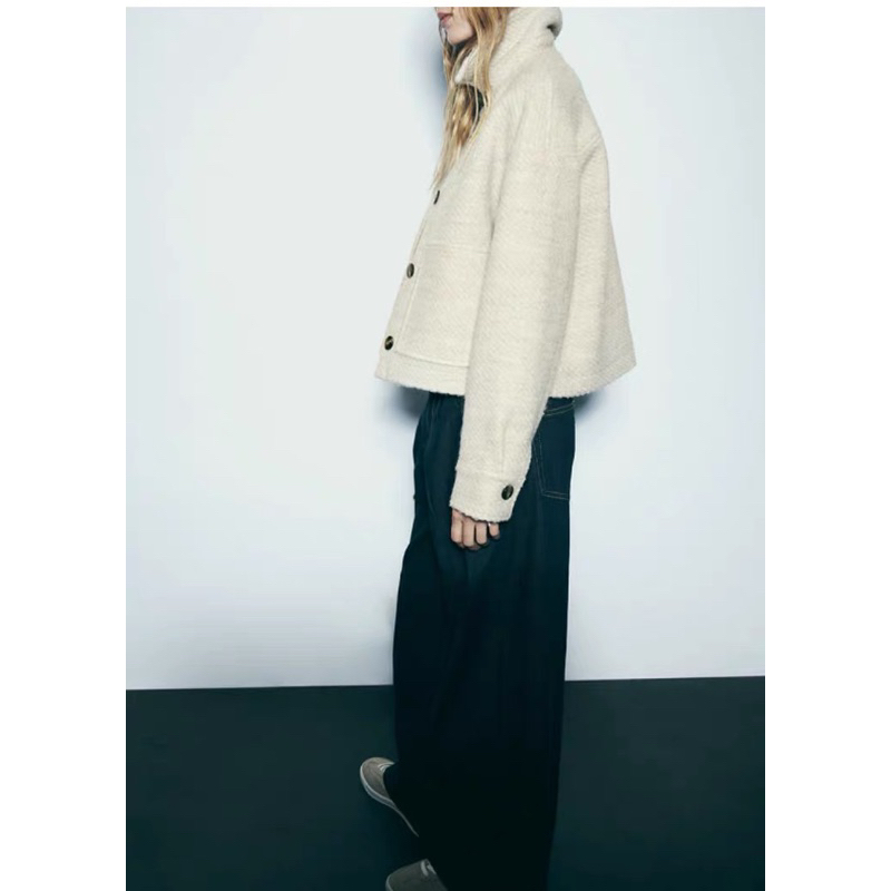 ÁO JACKET DẠ DÁNG LỬNG CÁ TÍNH ZARA XUẤT DƯ