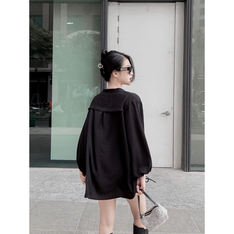 Áo Sơmi Đũi Trơn Basic Xuất Xịn