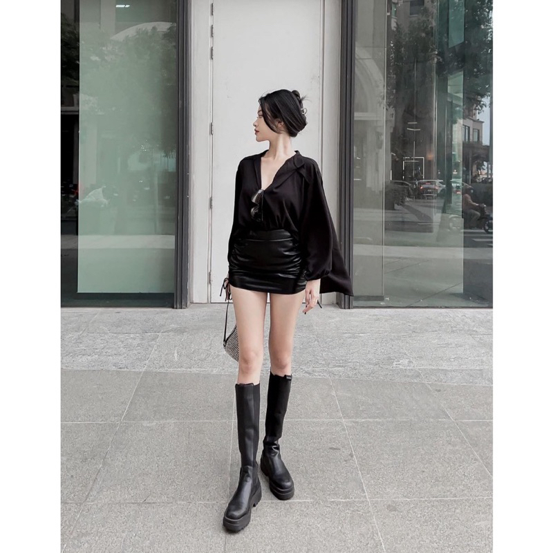 Áo Sơmi Đũi Trơn Basic Xuất Xịn