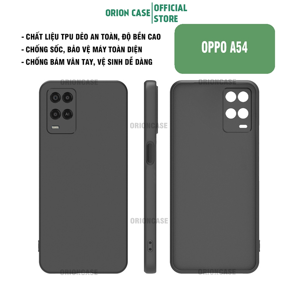Ốp lưng Oppo A54 / Oppo A55 / A56 chất liệu TPU dẻo, chống sốc và có bảo vệ camera