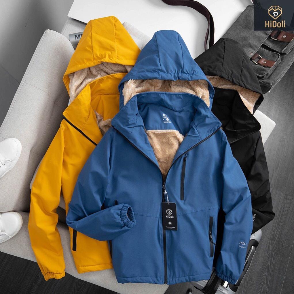 Áo gió lót lông nam, Áo khoác gió lót lông cừu tráng bạc chống nước dành cho cả nam và nữ - Magida Fashion