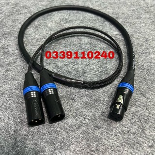 Dây 1 canon cái ra 2 canon đực loại tốt dài 1m