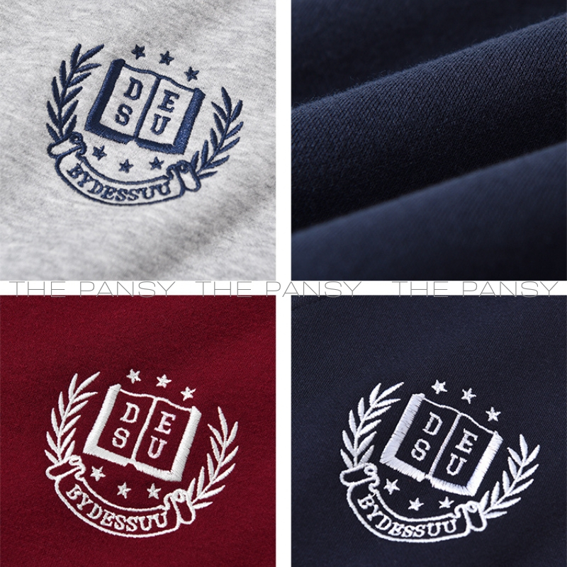 Áo Sweater phối cổ polo logo thêu DESU ngực trái Mã 129