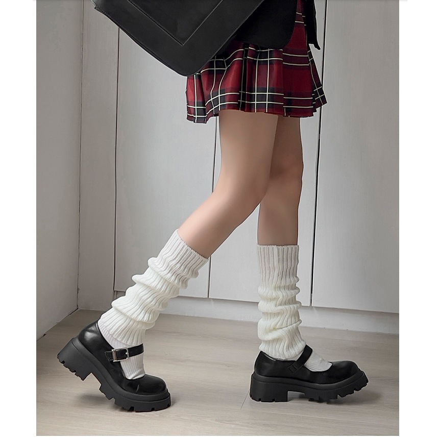 V37 | Vớ Len Giữ Ấm Tất Ống Chân Y2k Vải Len Dệt Kim Cao Cosplay Phong Cách Lolita Nhật Bản Cho Nữ La Perbra