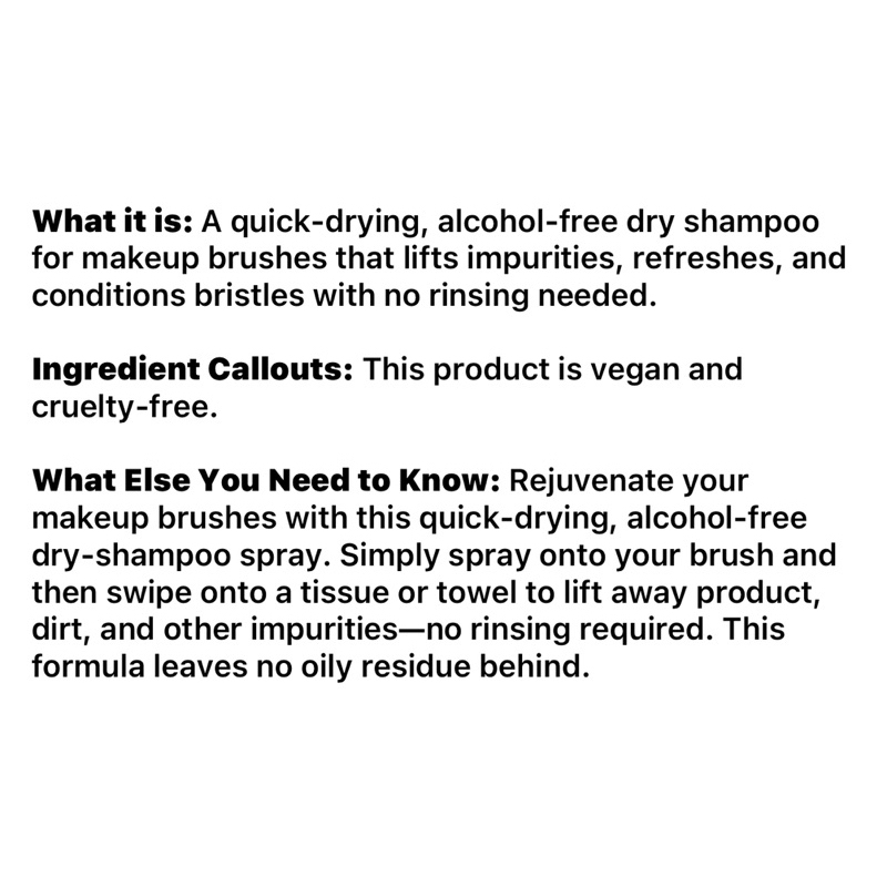 Rửa cọ khô Sephora $16 60ml