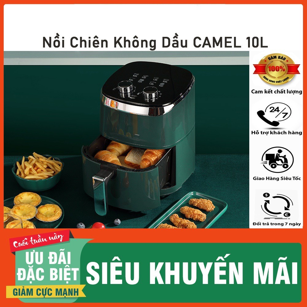 Nồi Chiên Không Dầu PRAMIE 10L Cải Thiện Chế Độ Dinh Dưỡng Cho Gia Đình Bạn Bảo Hành 3 Năm