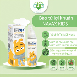 Chính Hãng  Xịt mũi vệ sinh hằng ngày LiveSpo NAVAX KIDS tiện dụng Bình