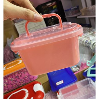 Hộp nhựa 500ml có quai xách tặng kèm sticker